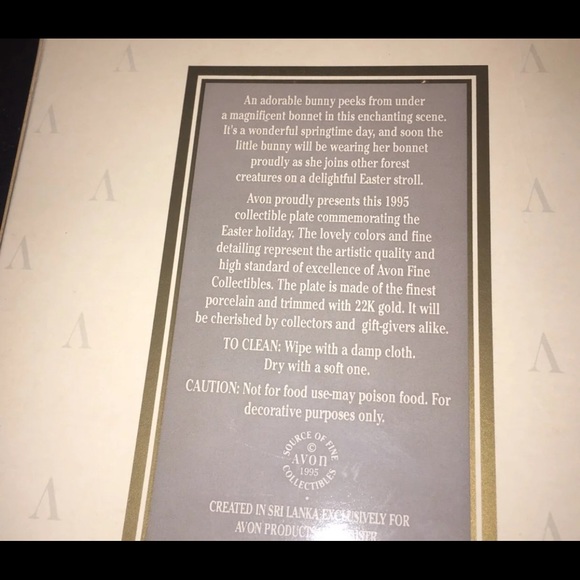 22k Gold Trim Easter Plate - Picture 2 of 4